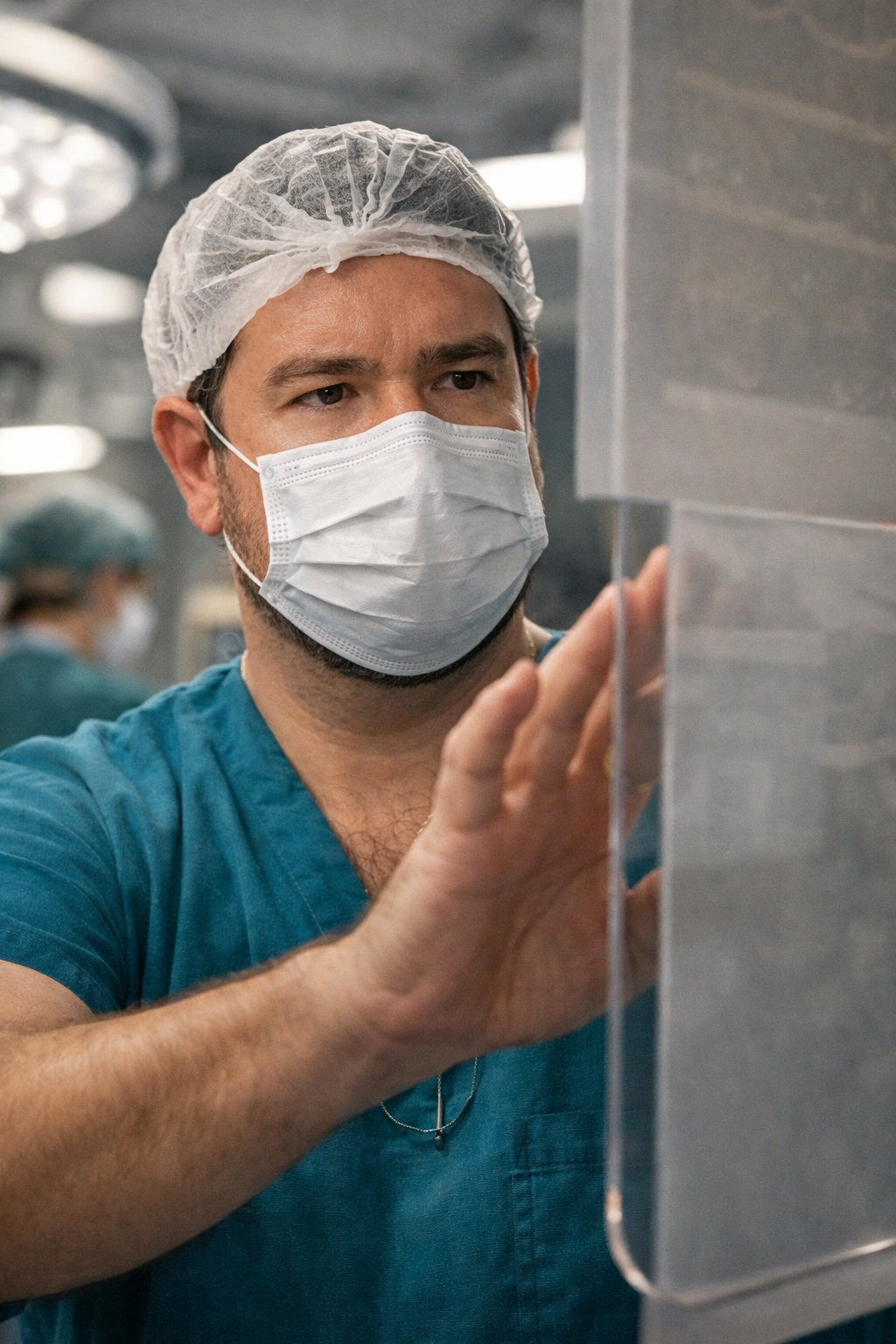Dr. Rodrigo Pinhabel no centro cirúrgico